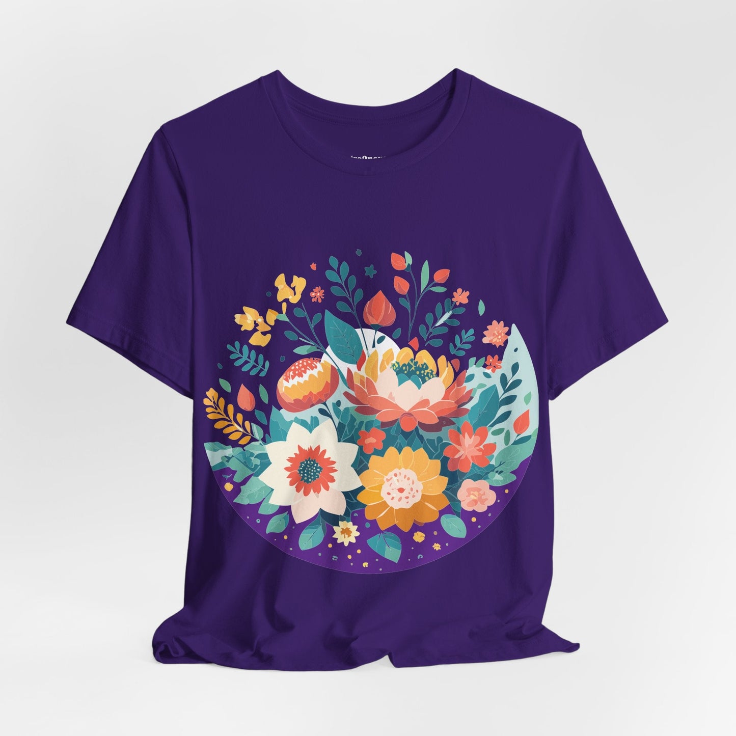 Flowers Shirt Floral Shirt Unisex Jersey Short Sleeve Tee Breathable Fabric Free Shipping