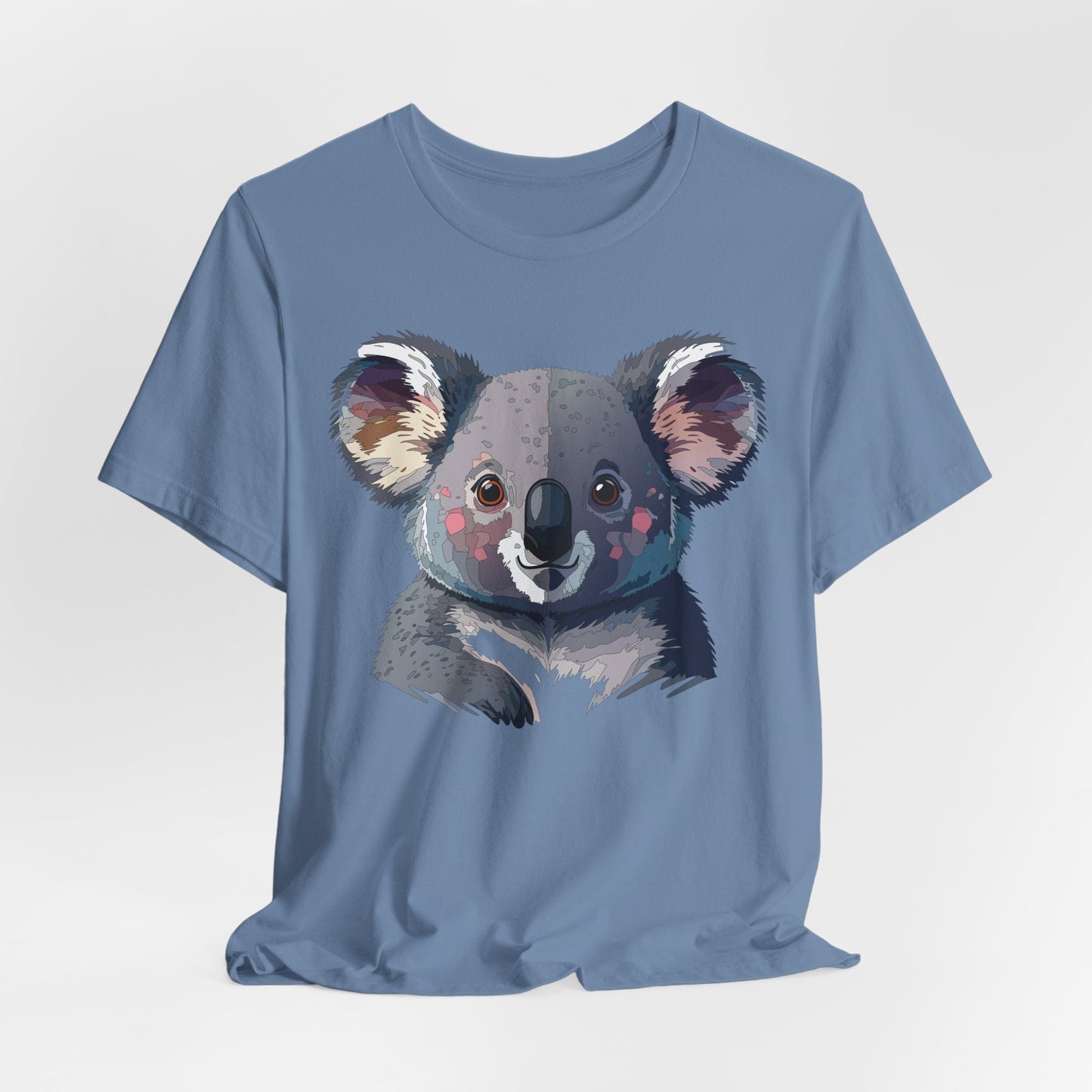 Unisex Animal Shirt With Animal Art Design Tee Wild Animals Short Sleeve Jersey Cotton