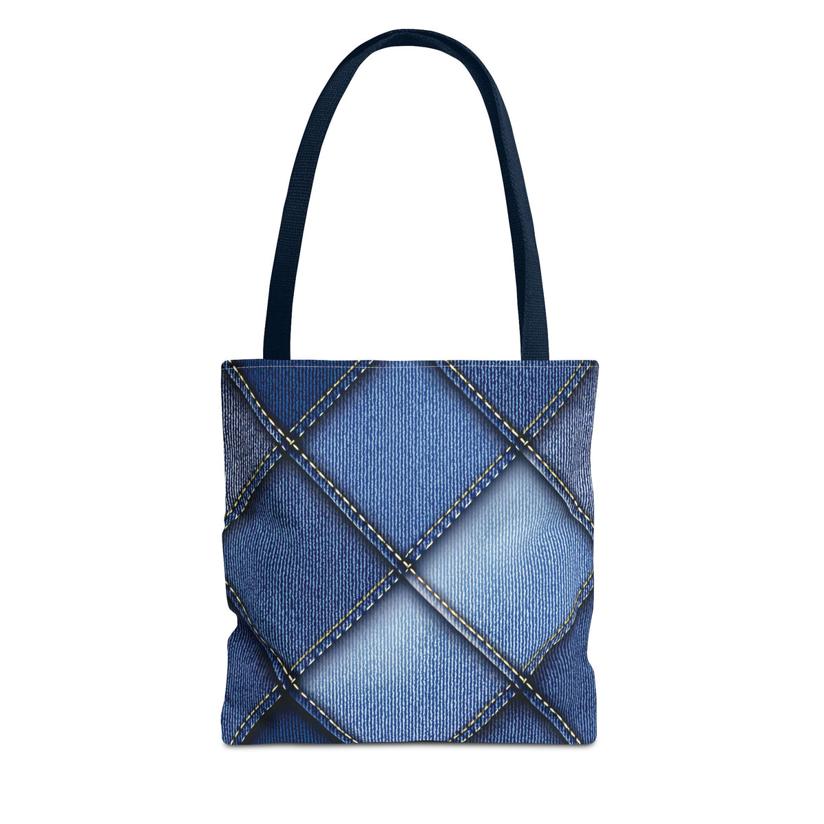 Denim Fabric Imitation Print Unisex Canvas Bag Poly Spun 3 Sizes Tote Bag 101