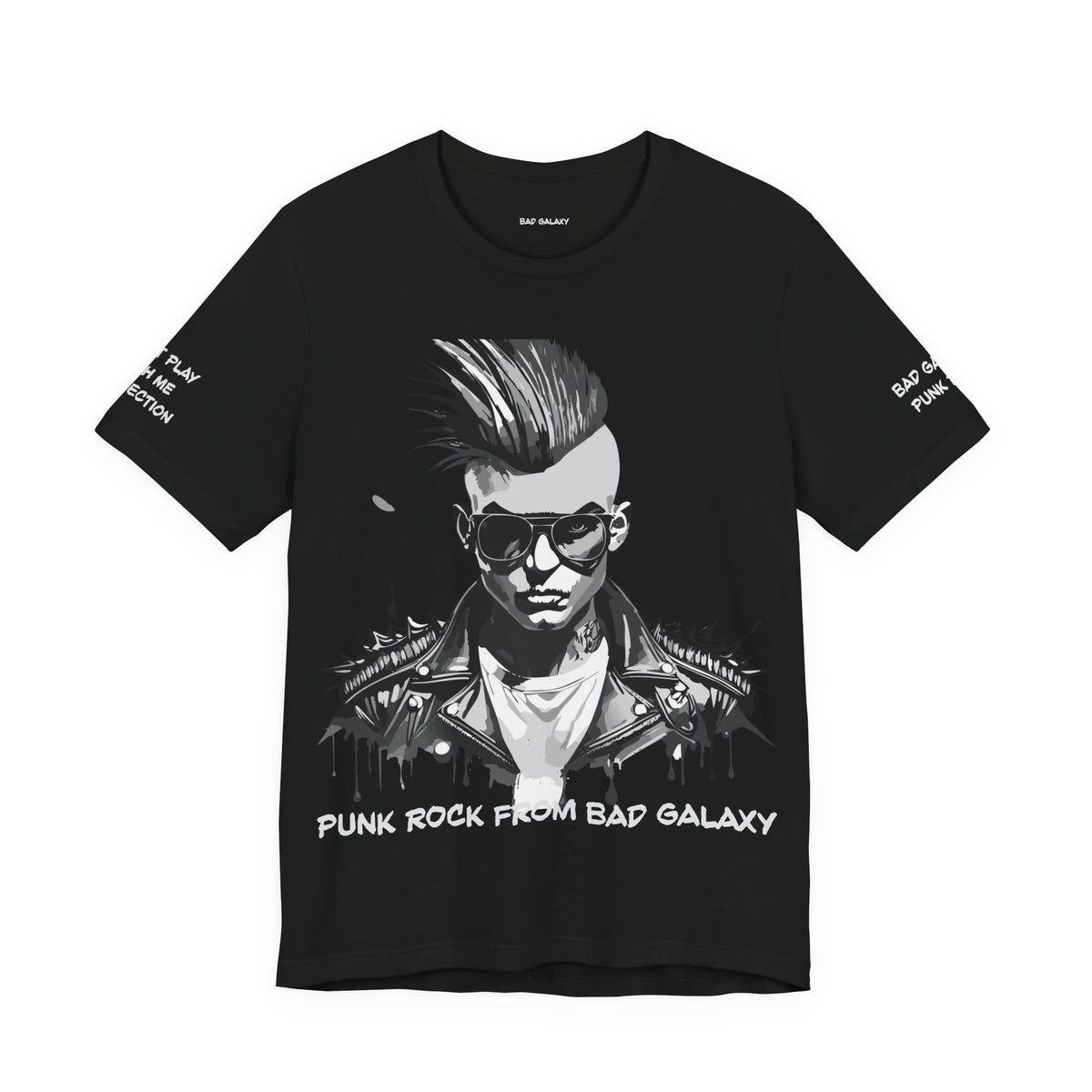 Punk Rock Graphic Unisex Cotton Bella+Canvas Tee with Art Design b23