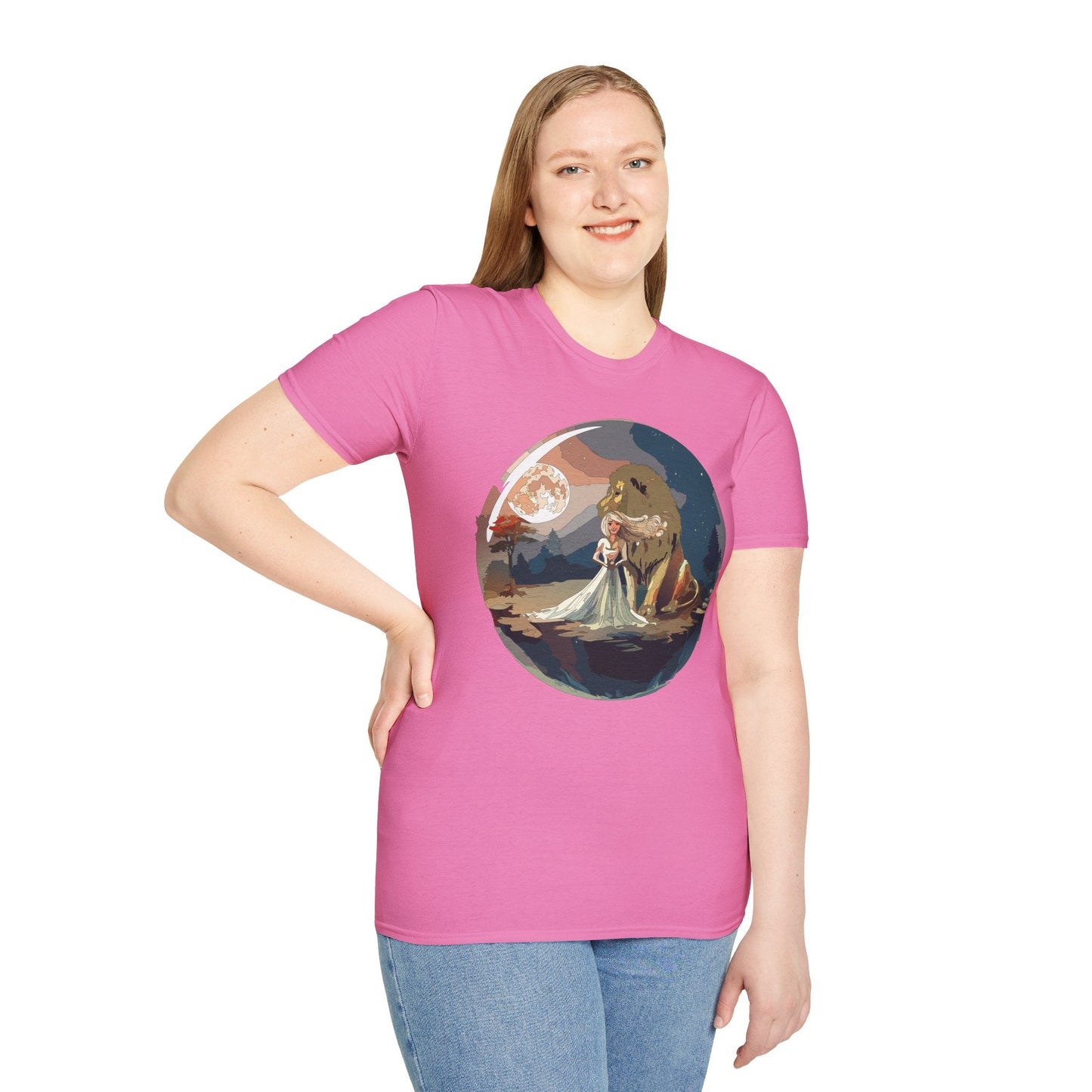Womens Graphic T Shirt Art Design Unisex Softstyle 64000 Gildan Short Sleeve Tee
