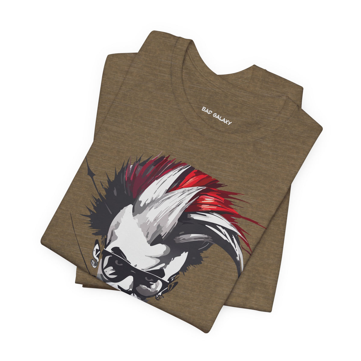 Punk Rock Graphic Unisex Cotton Bella+Canvas Tee with Art Design b26