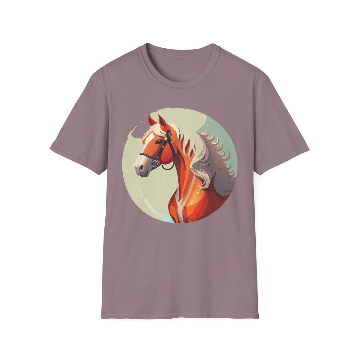 Majestic Chestnut Horse T-Shirt | Illustrated Horse Portrait