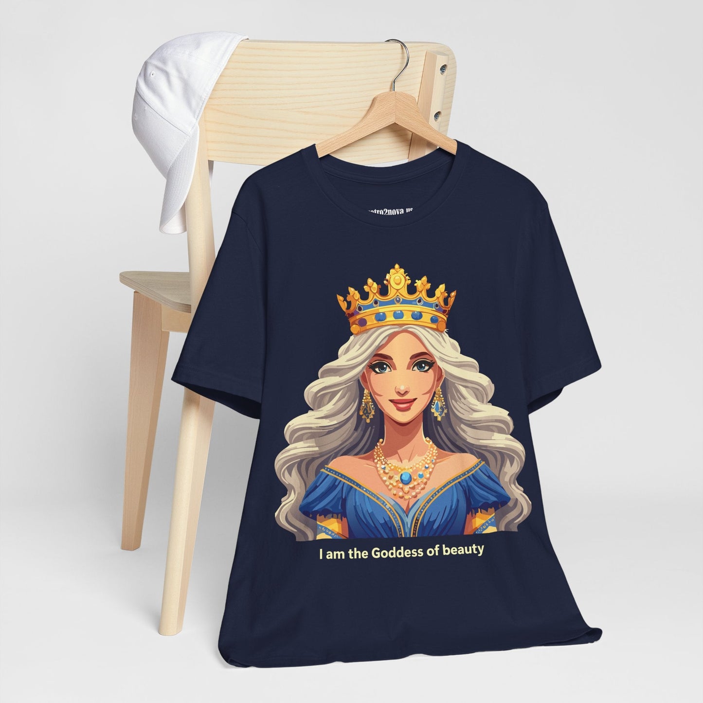Goddess Shirt Unisex Graphic Tee Cotton Short Sleeve Vintage Inspired Original Art Retro2Nova