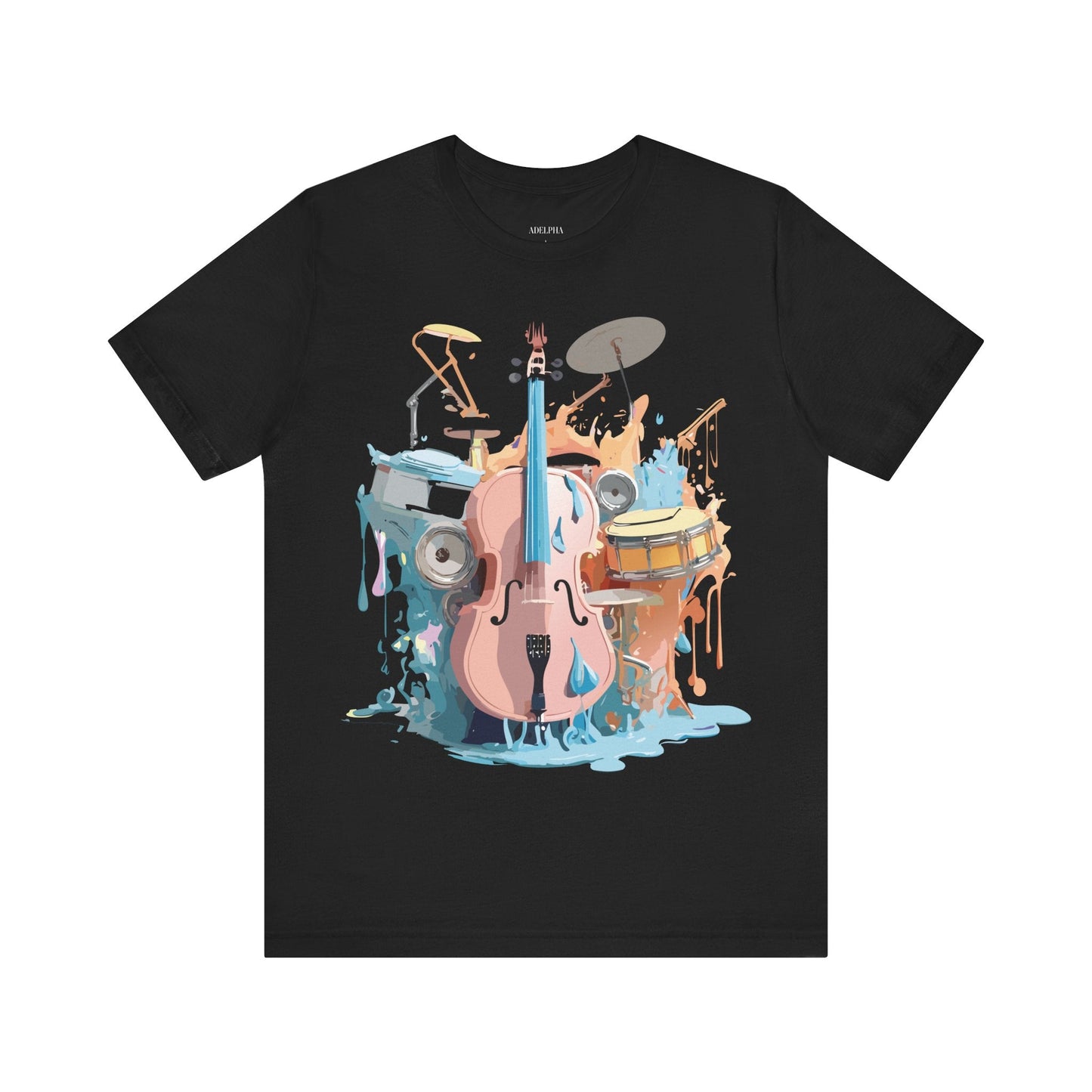 Adelpha Graphic Music T Shirt Unisex Jersey Short Sleeve Tee Art Design Premium Vintage Inspired