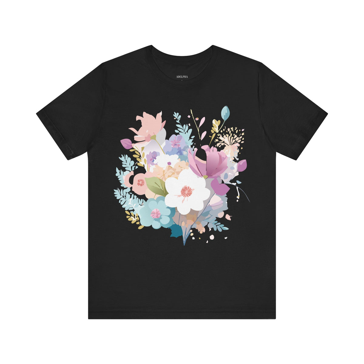 Floral Graphic Tee Shirt - Bella+Canvas Unisex 100 Cotton 47