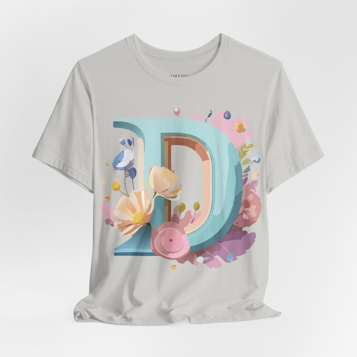 Letter D Shirt Graphic Tee Unisex Vintage Inspired Art Design Adelpha Premium Collection
