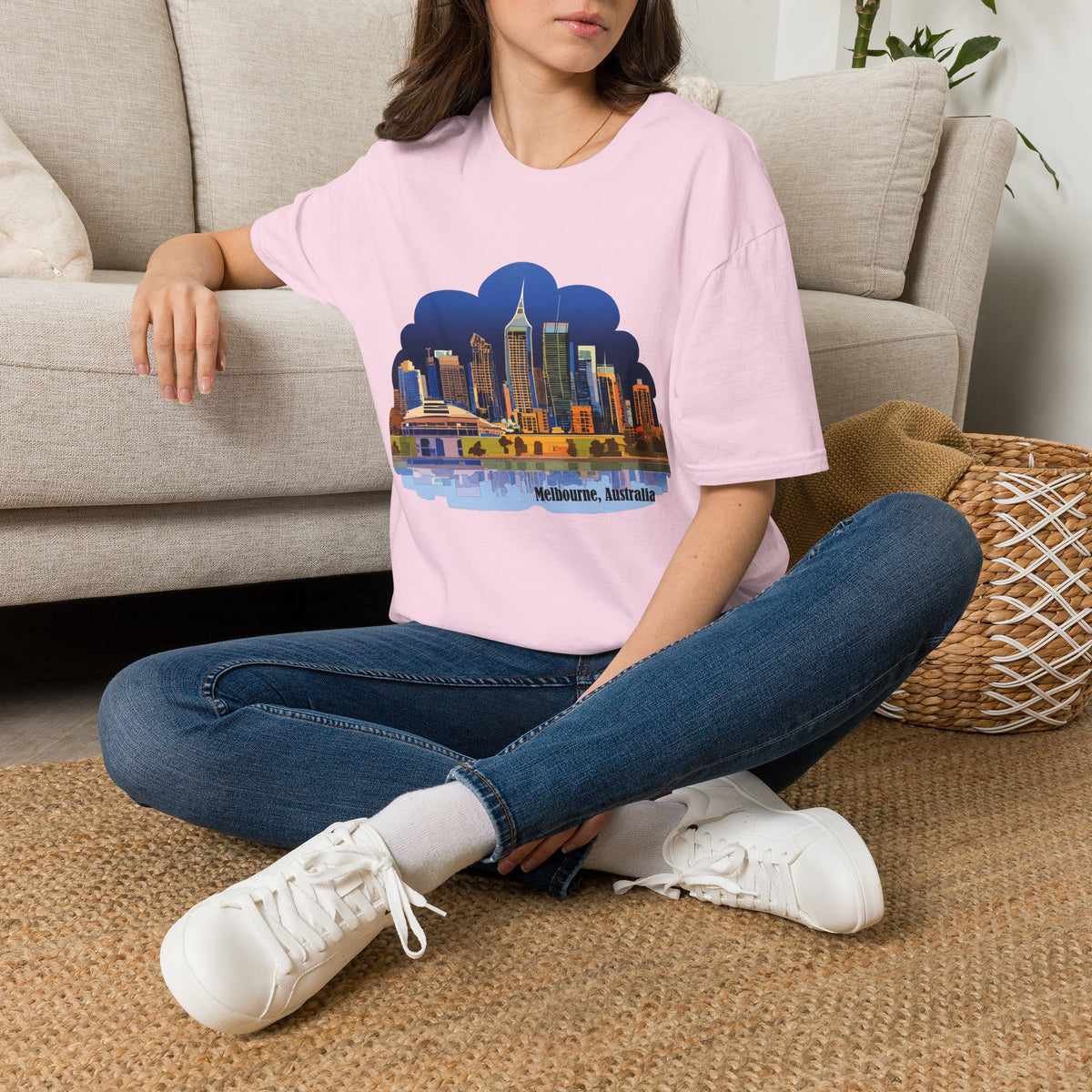 Melbourne Skyline T-Shirt | Cityscape Illustration