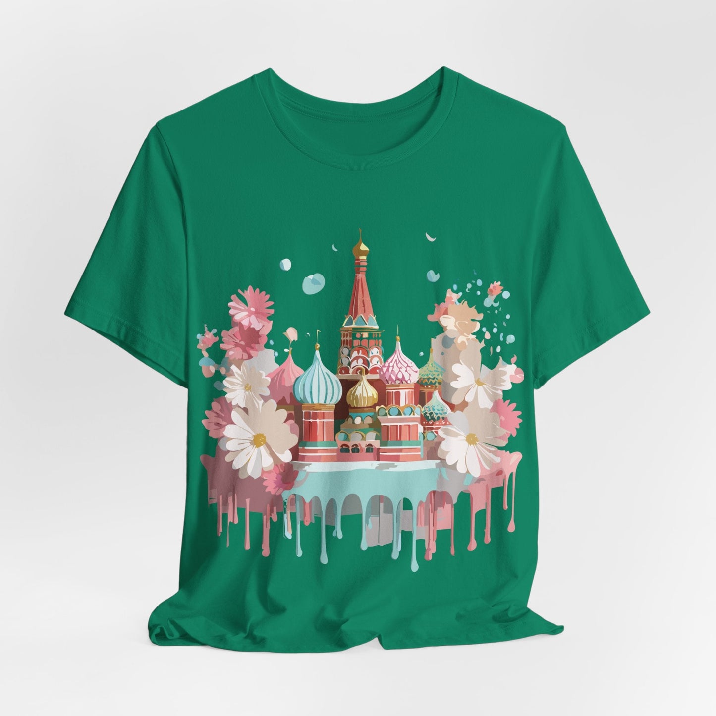 Unisex Moscow Tourist Shirt Graphic Tee by Adelpha Vintage Inspired Art Design Premium Quality