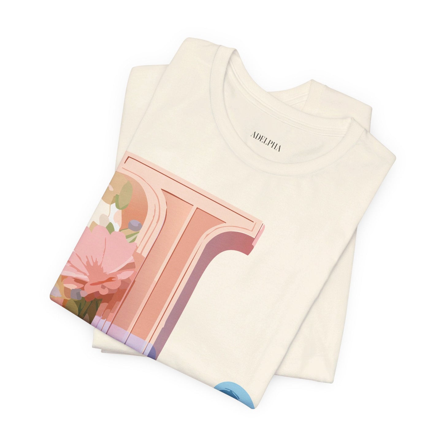 Letter L Shirt Unisex Graphic Tee Vintage Inspired Artwork By Adelpha For Everyday Style