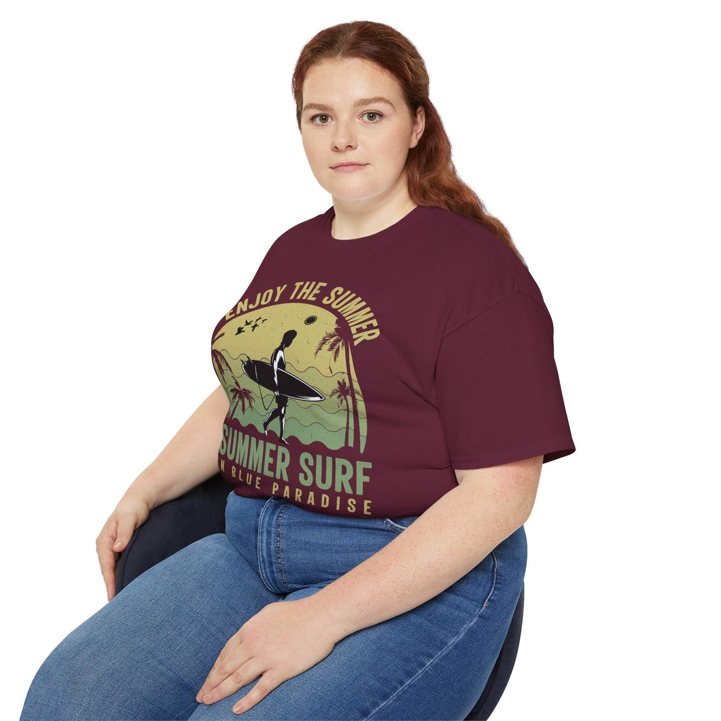 Summer Surf Art Design T Shirt TeeGallery Gildan 2000 Unisex Cotton Tee Apparel Collection