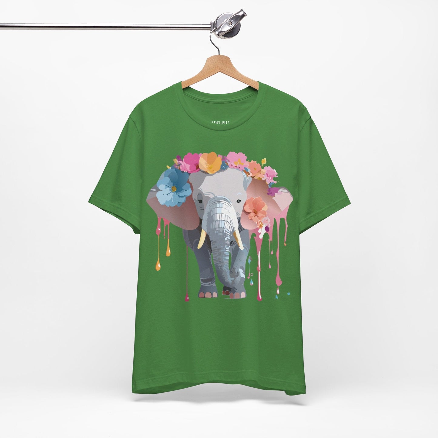 Vintage Inspired Adelpha Elephant Graphic T Shirt Unisex Short Sleeve Premium Artwork