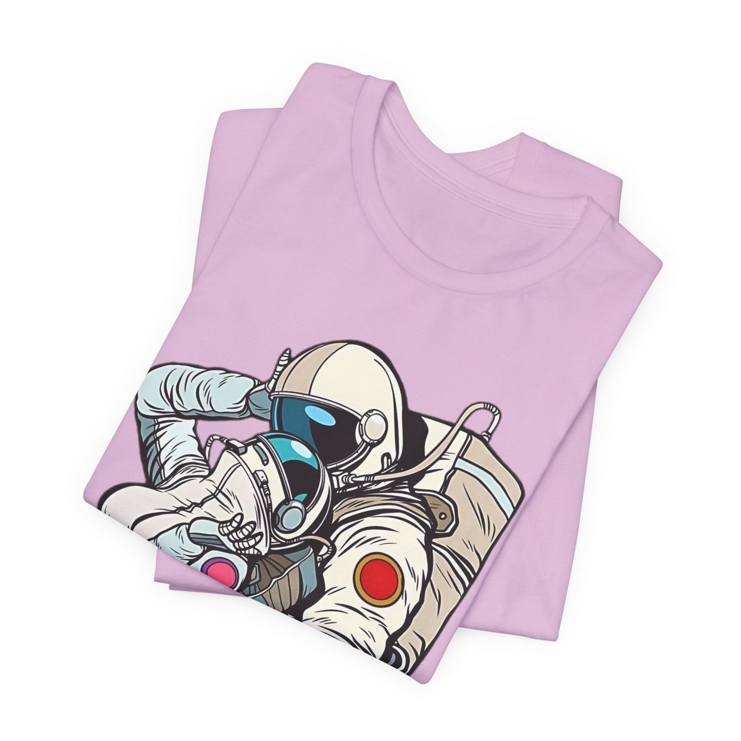 Unisex Astronaut T-shirt, Space Lovers Tee, Cosmic Top, Astronaut Graphic Tee, Cosmos Graphic T-Shirt, Love Shirt Art T-Shirt