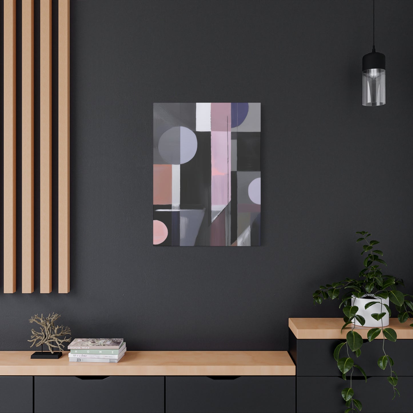 Abstract Geometric Painting Print Canvas 20x24,20x30,24x30 24x32,24x36,30x40 32x48,36x48,40x60 Pine-Wood Inner Frame ABS-48