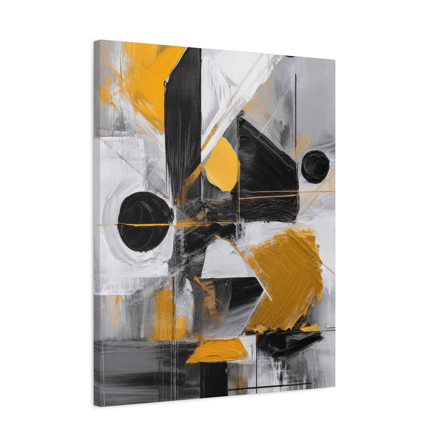 Black Abstract Painting Print Canvas 20x24,20x30,24x30, 24x32,24x36,30x40, 32x48,36x48,40x60 Pine-Wood Inner Frame ABS-20