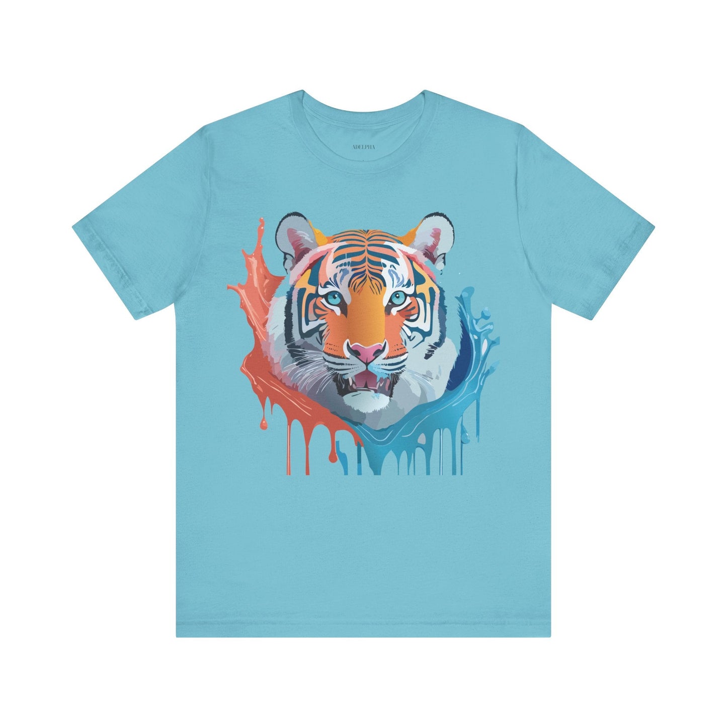 Tiger Graphic Unisex 100 Cotton Vintage Art with Animal Tee 22