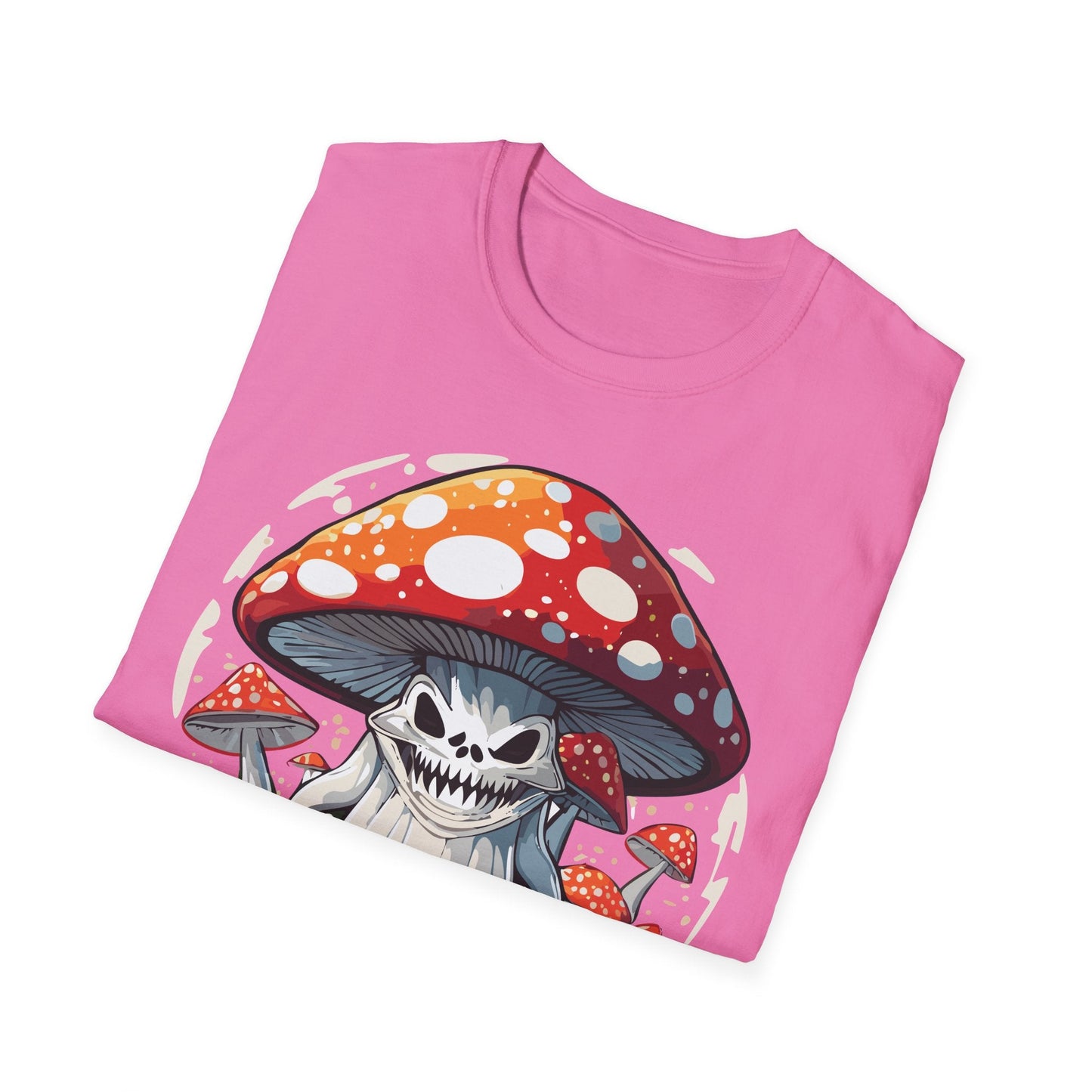 Mashroom Tee Shirt Unisex Softstyle 64000 100 Percent Ring Spun Cotton Funny Mashroom Fungus Design