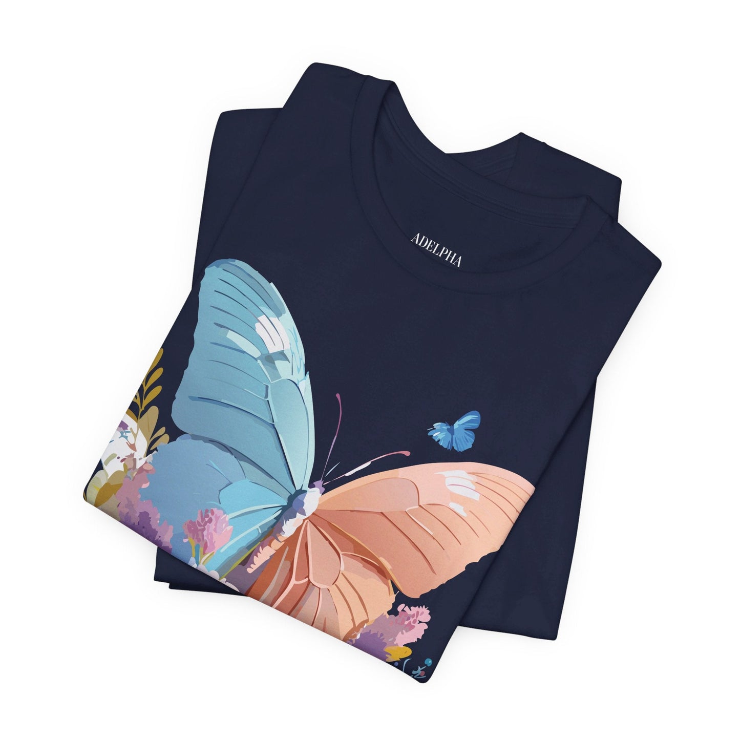Butterfly Graphic Tee Adelpha Unisex Short Sleeve Art Design