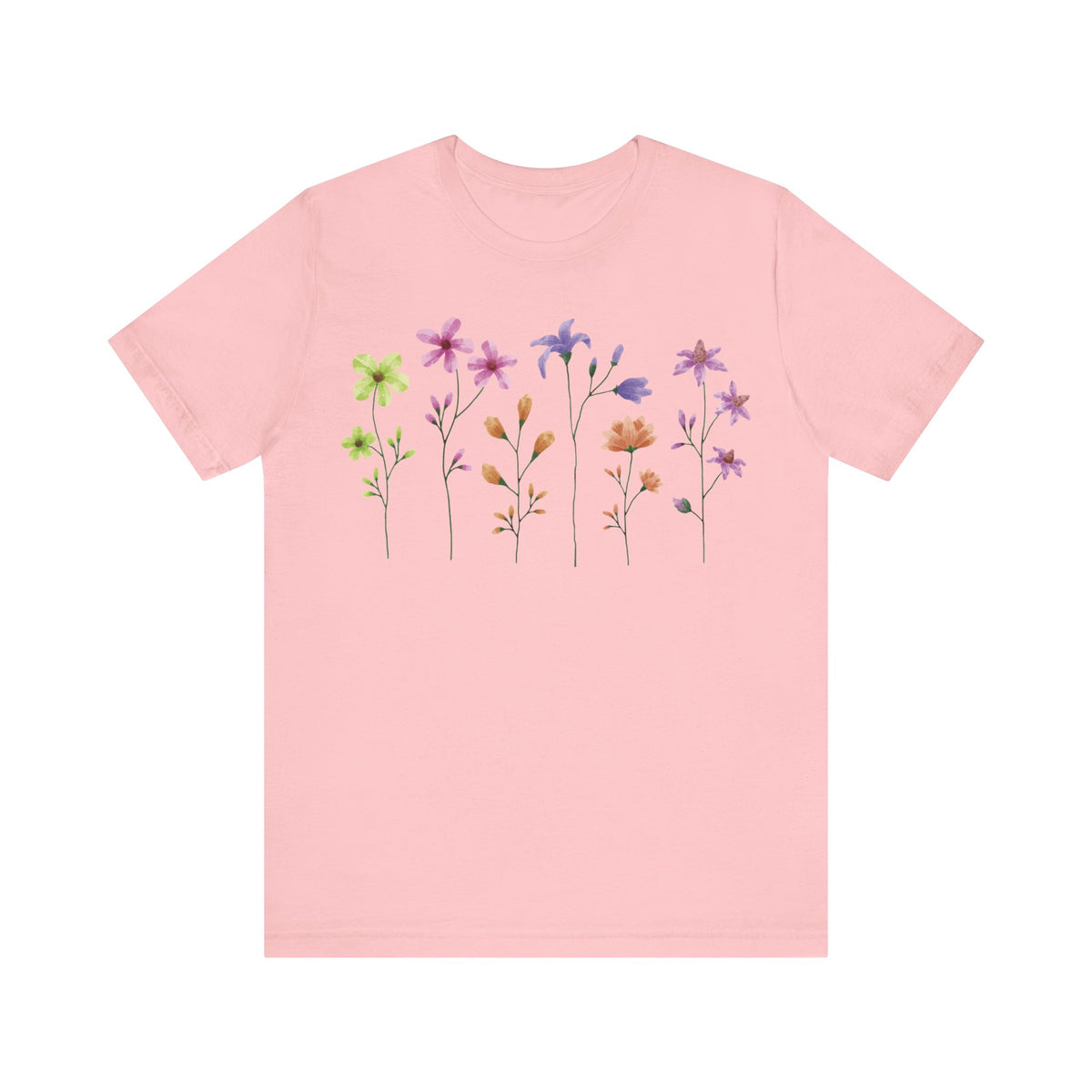 Floral Graphic Tee Shirt - Bella+Canvas Unisex 100 Cotton 54