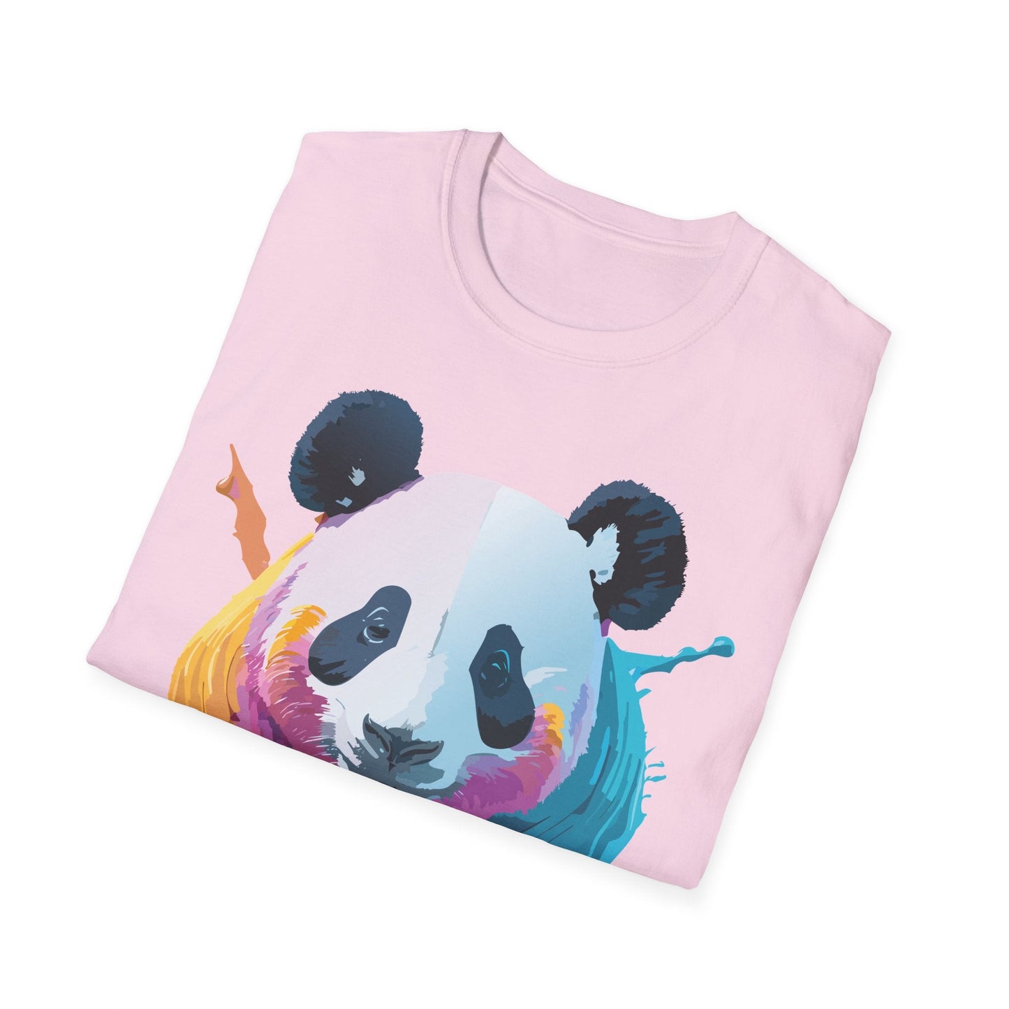 Panda Shirt Unisex T Shirt Softstyle Gildan 64000 100 Percent Ring Spun Cotton Animal Tee