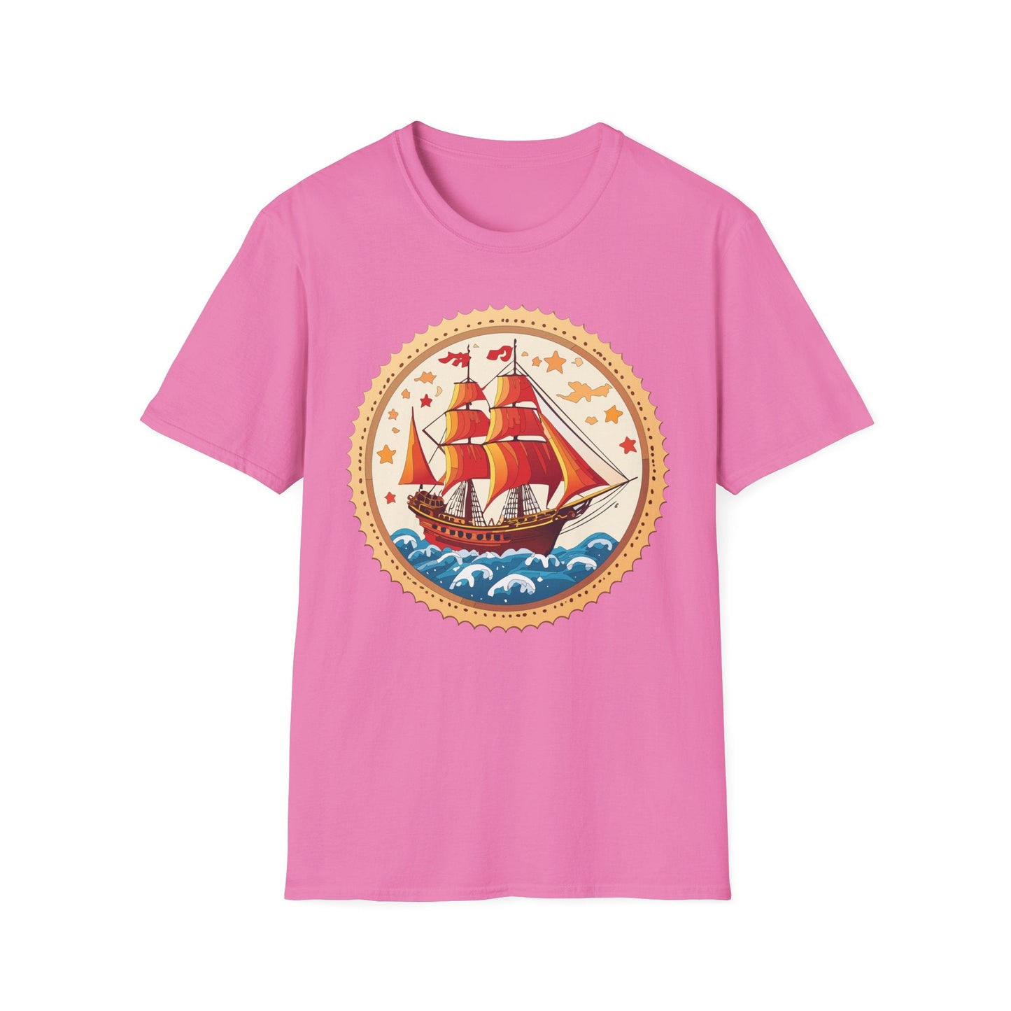Ship T Shirts Frigate Vessel Tee Shirt Unisex Short Sleeve Gildan Softstyle 100 Percent Cotton