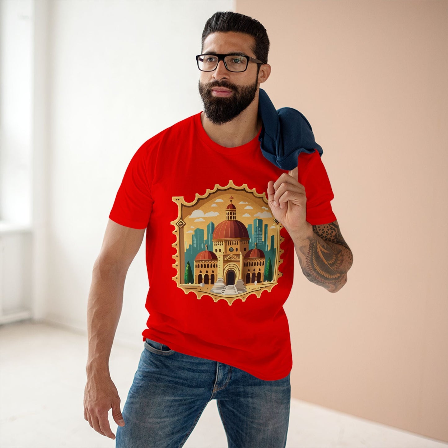 Stamp Shirt Postage Stamp Tee Unisex Premium Cotton With Original Art Design From Retro2Nova
