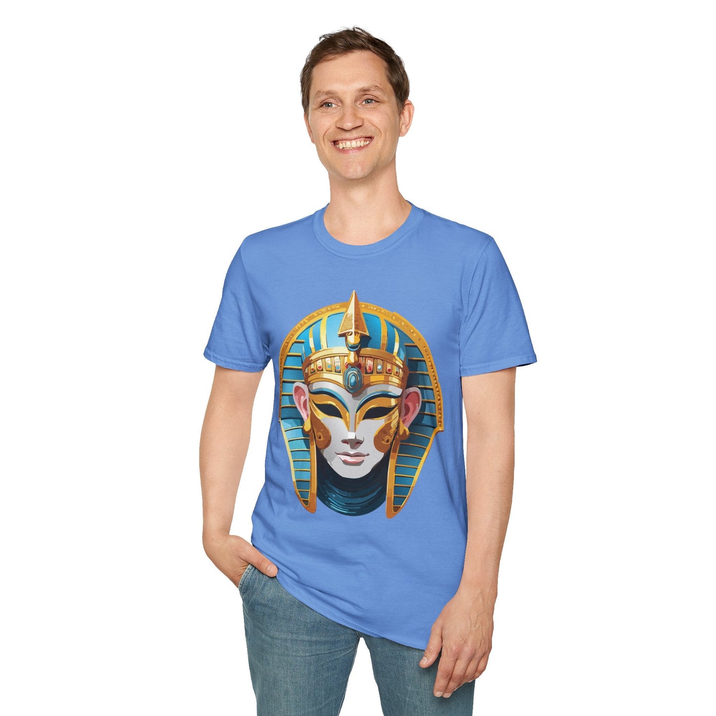 Mask Graphic Unisex Cotton Masquerade Design Artwork Tee 16