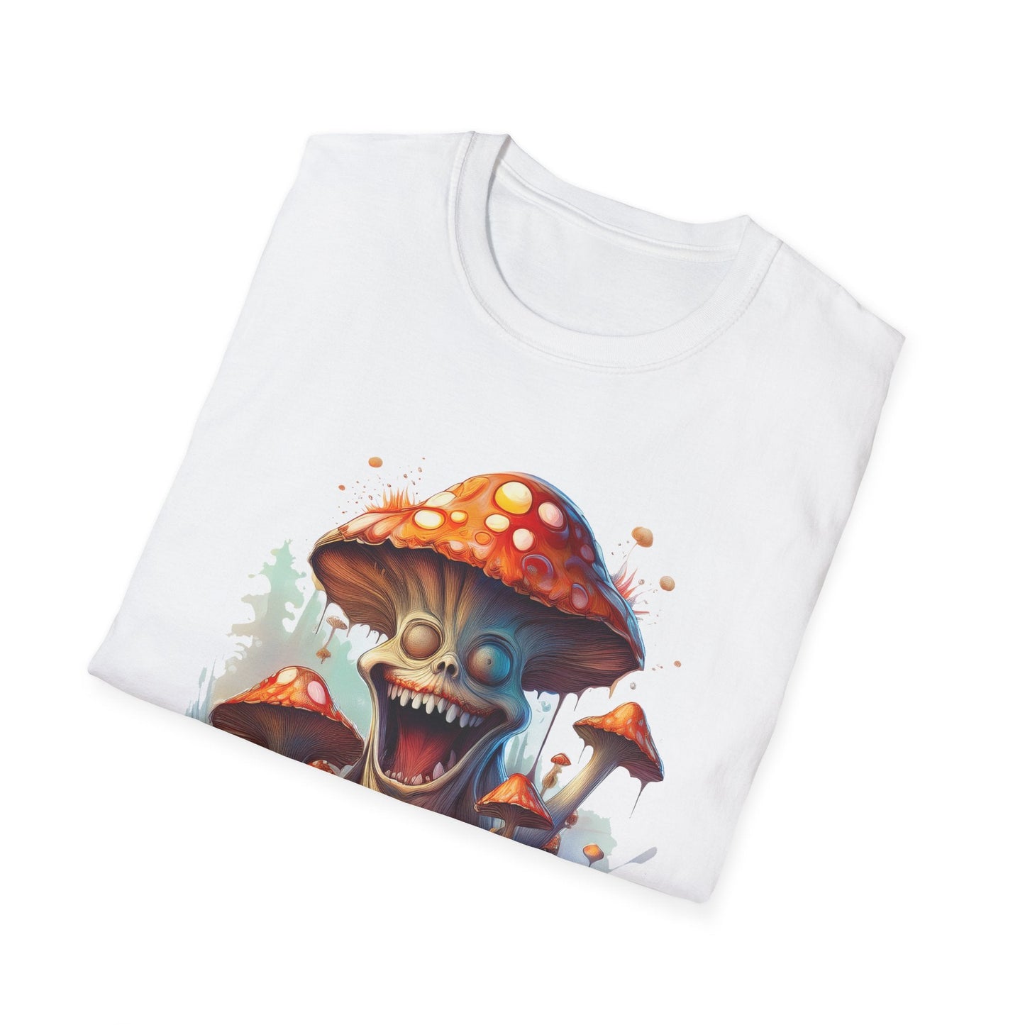 Mashroom Short Sleeve Tee Unisex Funny Mashroom Shirt With Fungus Graphic Gildan Softstyle 64000