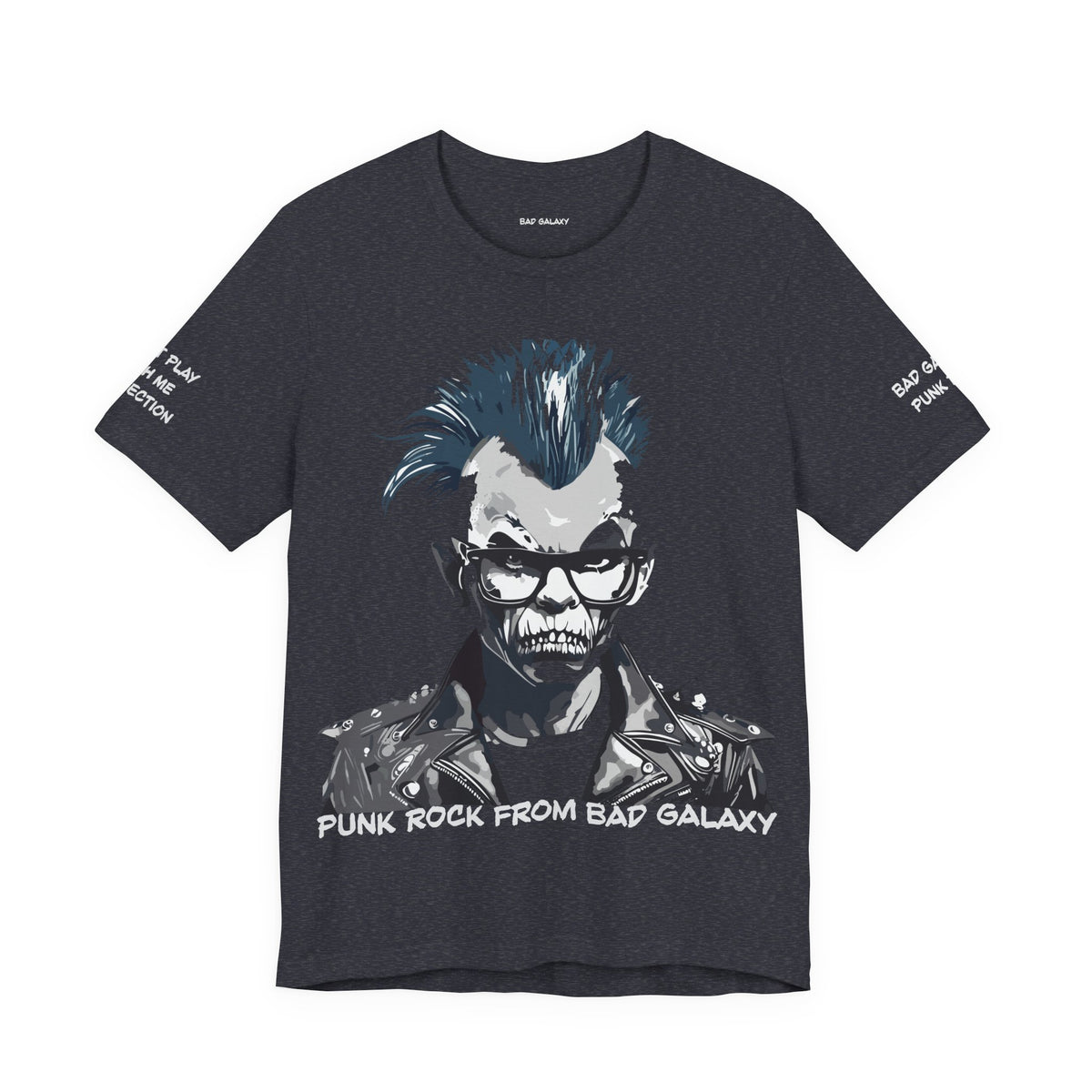 Punk Rock Graphic Unisex Cotton Bella+Canvas Tee with Art Design b38