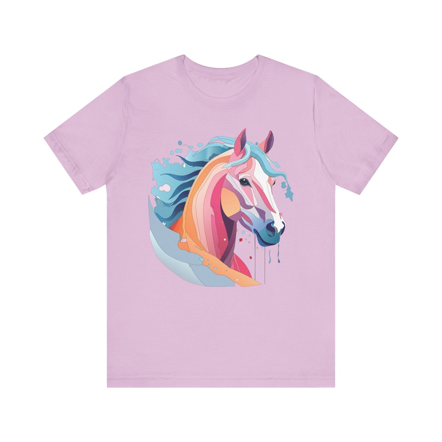 Unisex Animal Tee Shirt With Art Design Wild Animals Short Sleeve Premium Comfort Fit