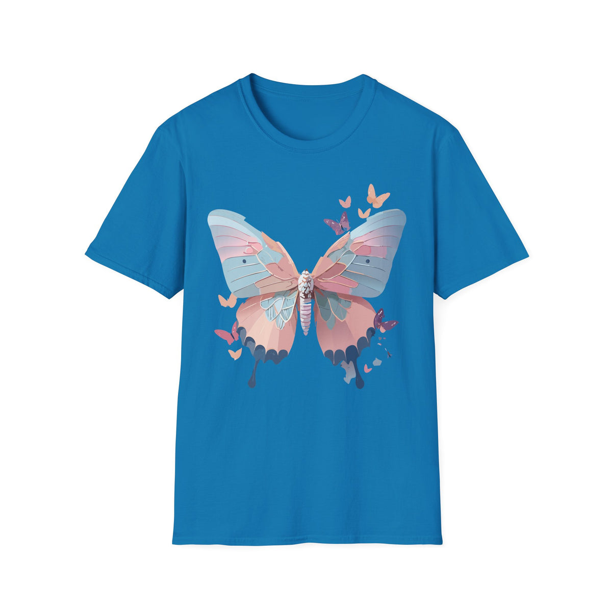 Watercolor Butterfly T-Shirt – Colorful Nature-Inspired Gift Graphic Tee Unisex 100 Cotton Gildan T-Shirt