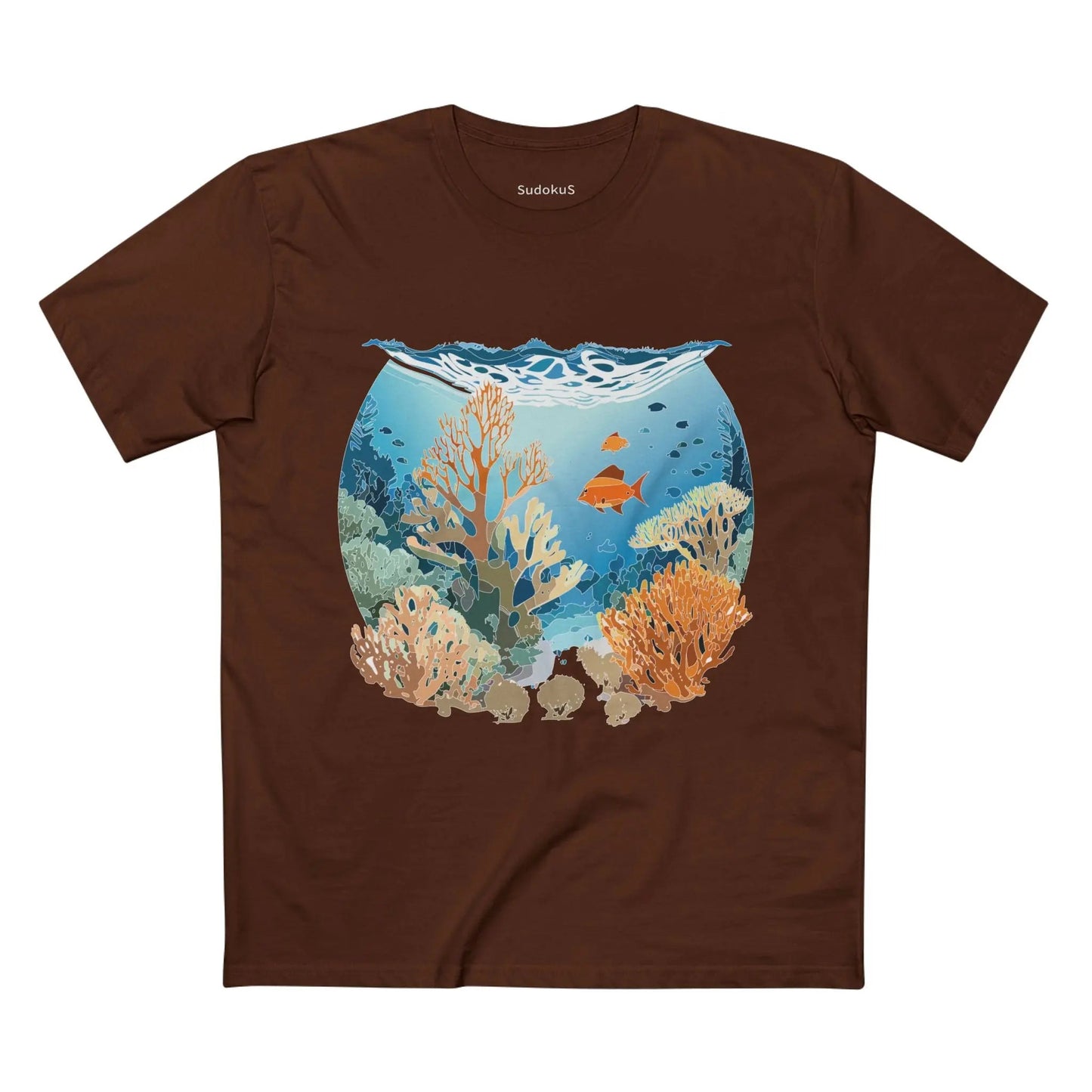 Ocean Coast Graphic Unisex 100 Cotton Staple Tee 1