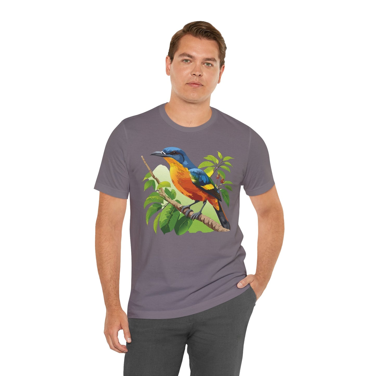 Unisex Animal Design Tee Shirt With Wildlife Graphics For Casual Everyday Wear And Comfort