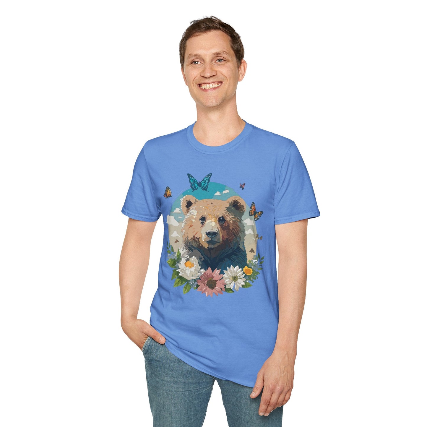 Bear Shirt Teddy Bear Tee Unisex Gildan Softstyle 100 Percent Ring Spun Cotton Tee