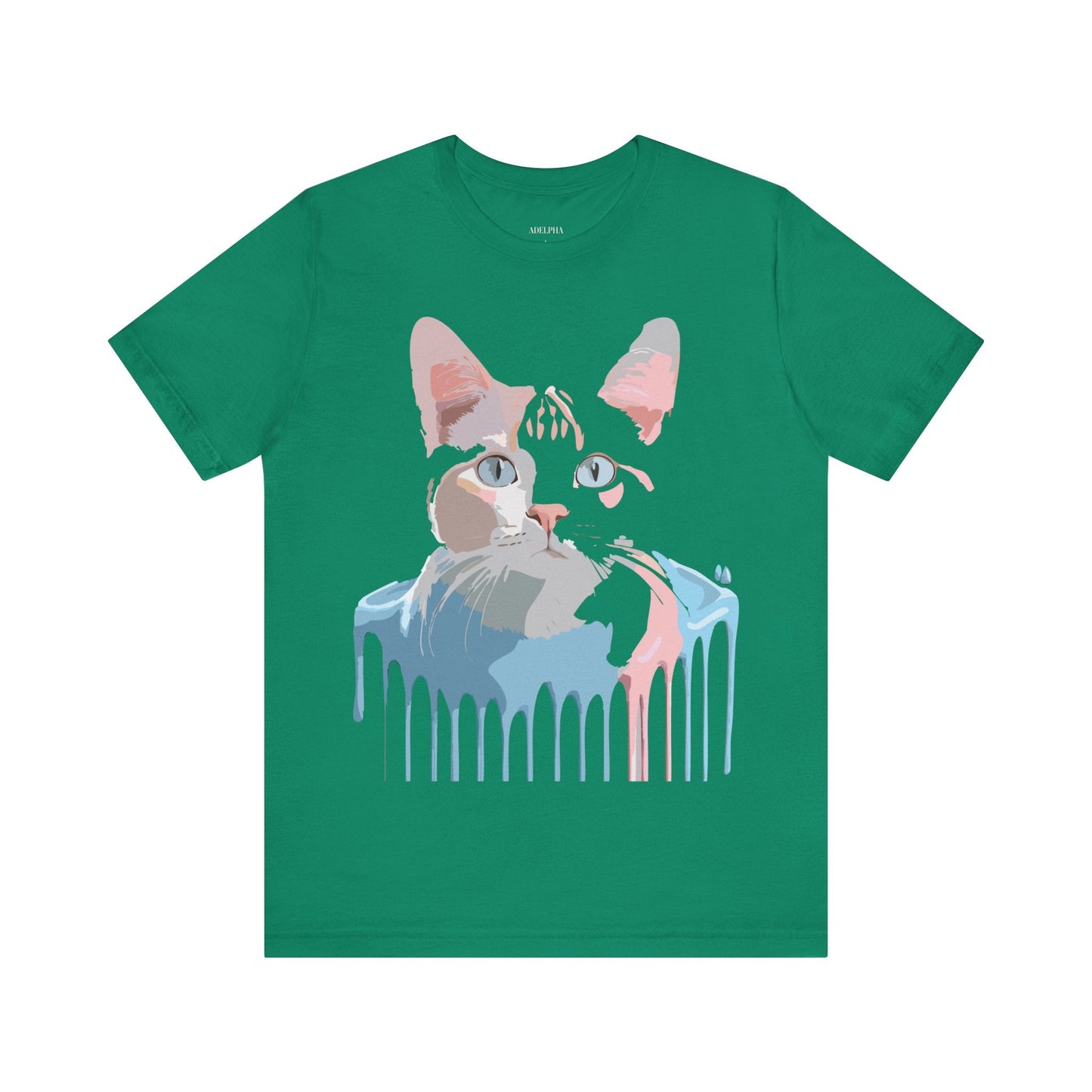 Cat Graphic T Shirt Unisex Short Sleeve Tee Vintage Inspired Artwork Adelpha
