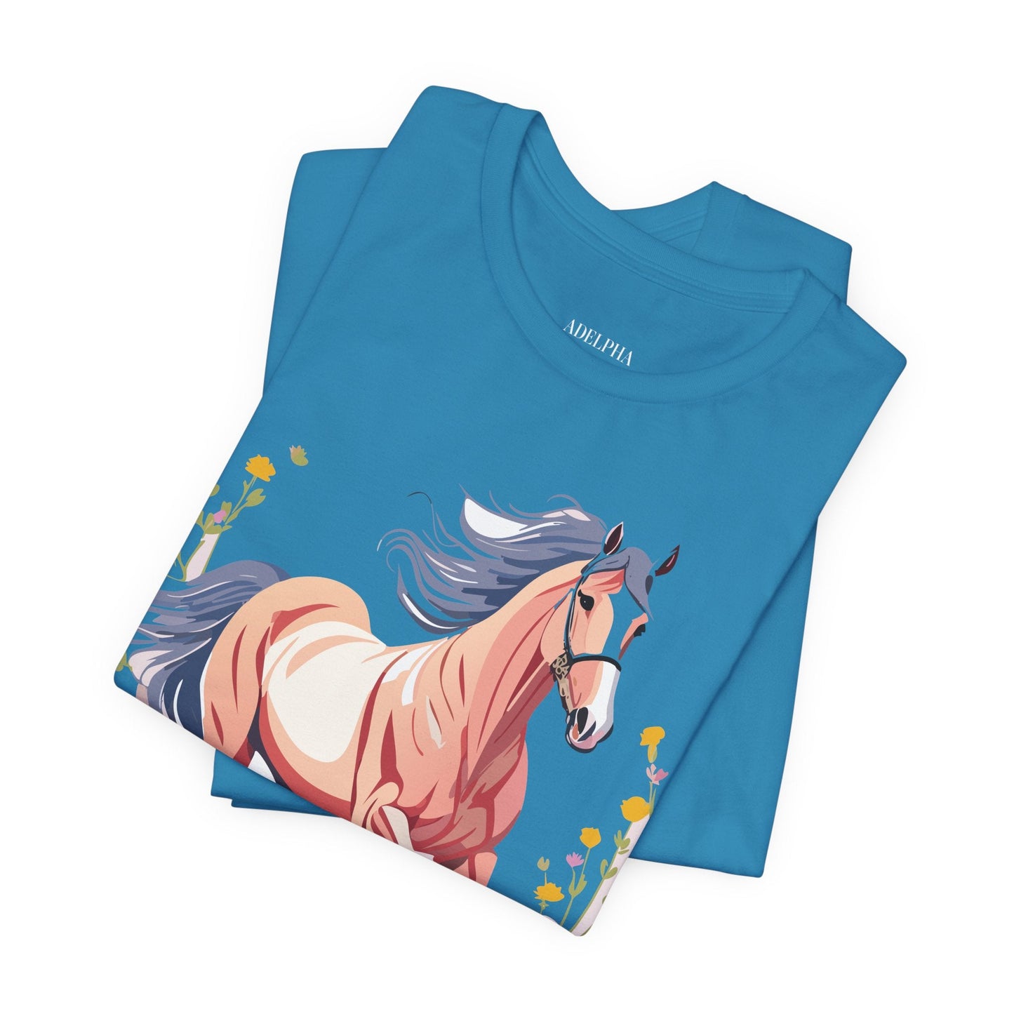 Horse Graphic Unisex 100 Cotton Vintage Animal Art T-Shirt 8