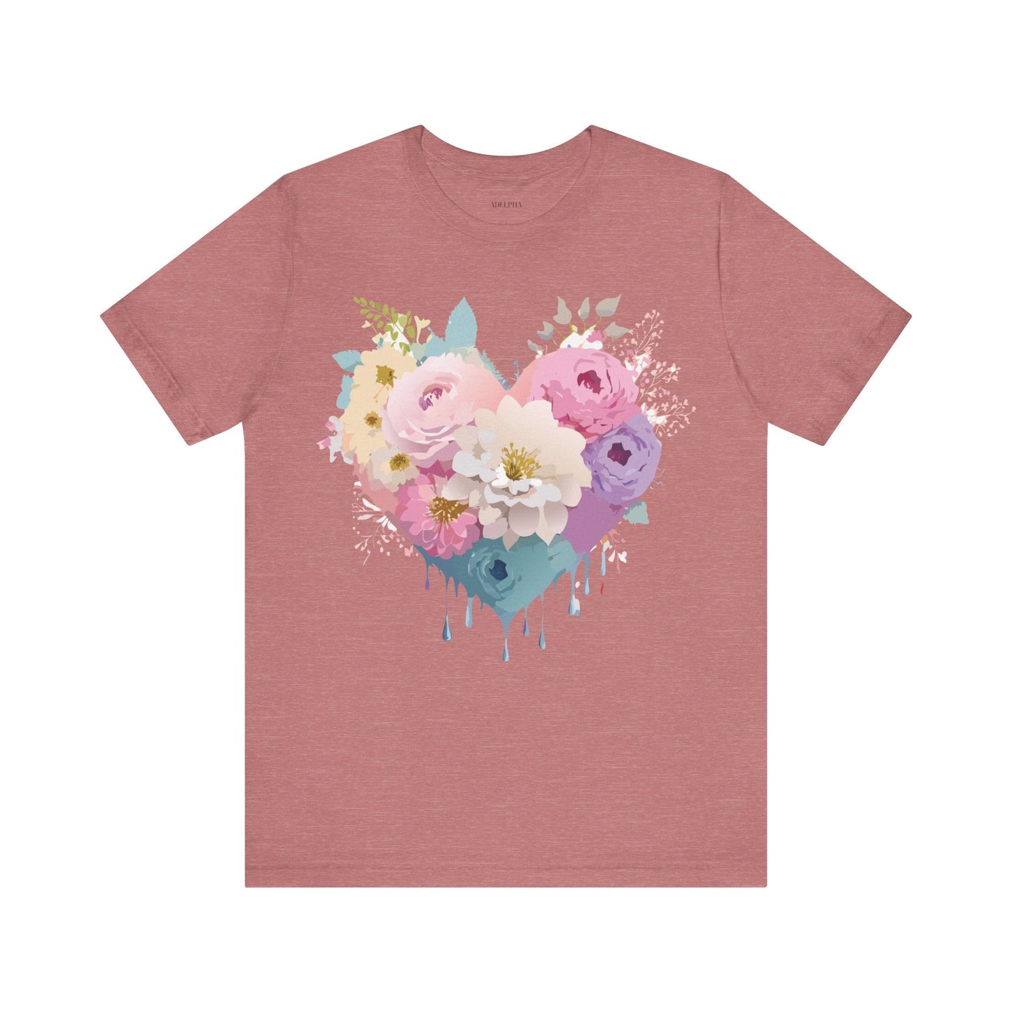 Valentine Graphic Tee Unisex Short Sleeve Shirt With Adelpha Vintage Artwork Design