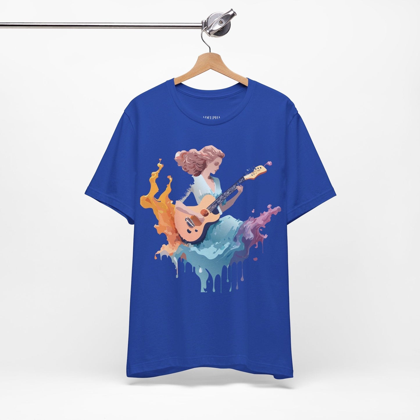 Adelpha Music Graphic Tee Unisex Vintage Inspired Art Design Short Sleeve T Shirt