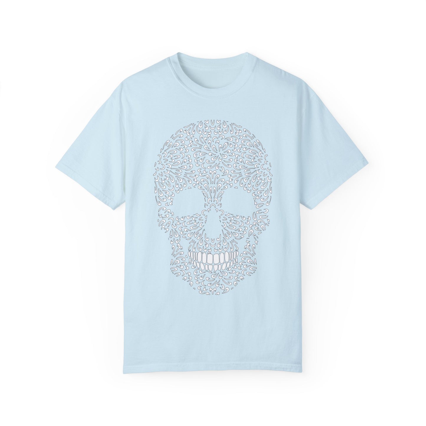 Unisex Cotton Tee Shirt with Skull