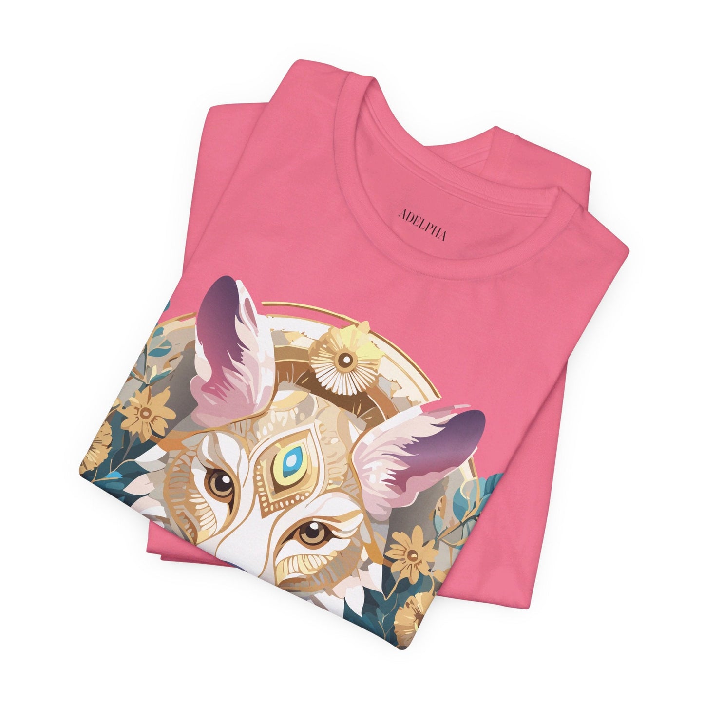 Medallion Graphic Unisex 100 Cotton Vintage Animal Medal Artwork Tee 84