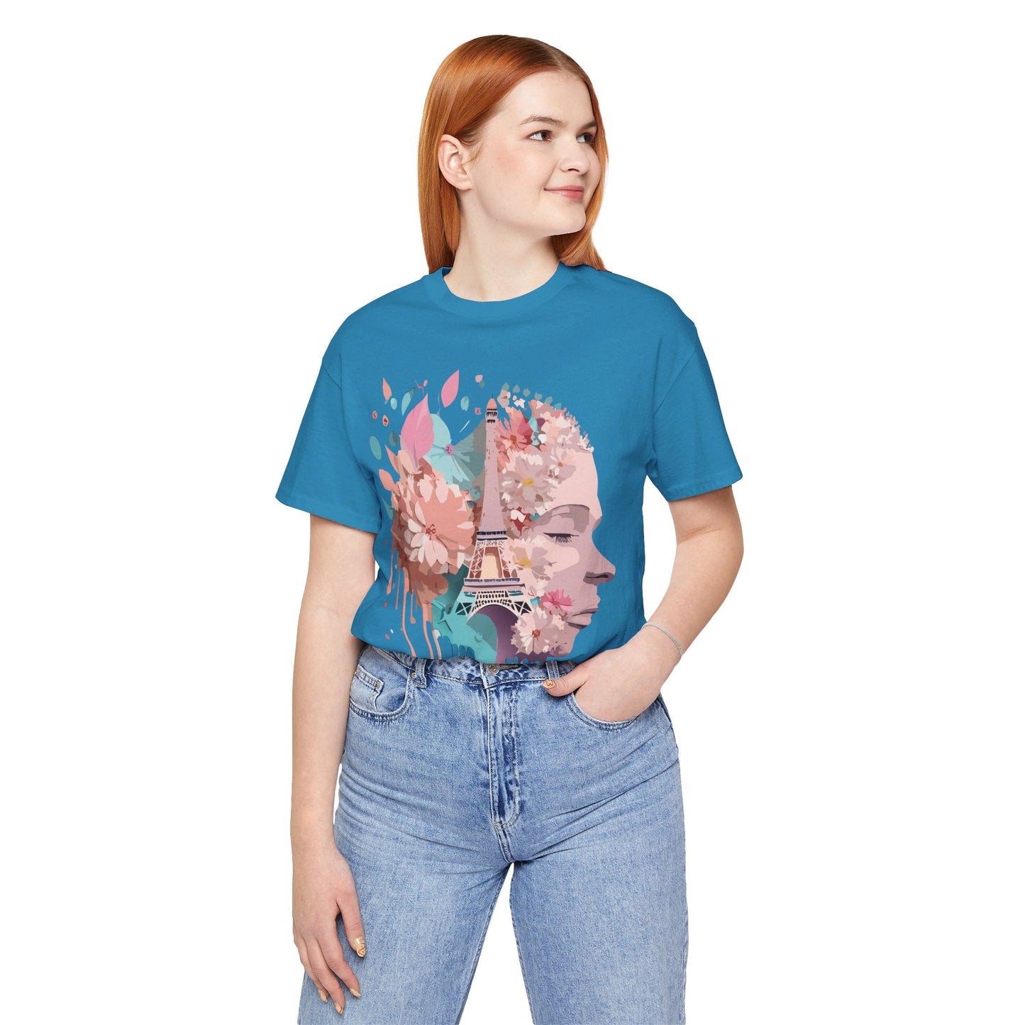 Tourist Shirt Paris Graphic Tee Unisex Jersey Short Sleeve Premium Vintage Inspired Adelpha Artwork
