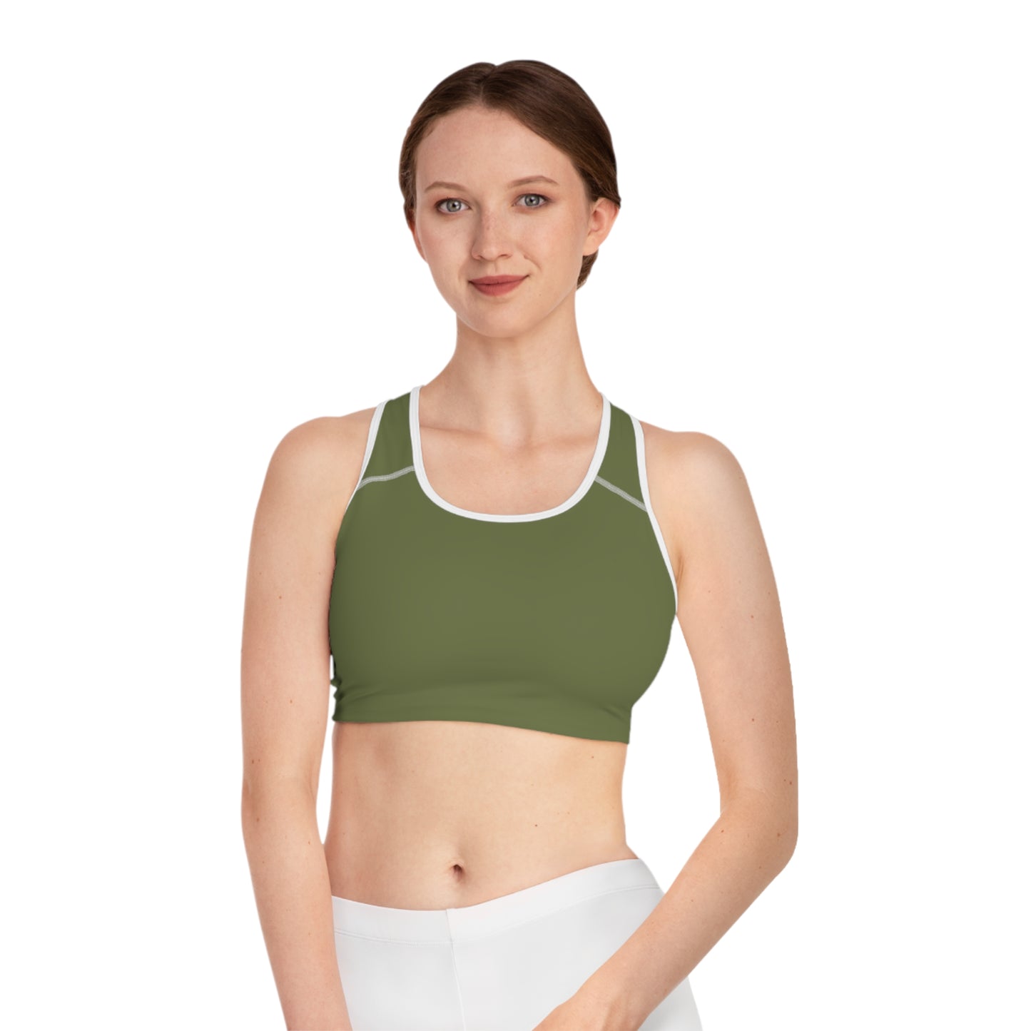 Green Color Sports Bra, Green Sports Bra 10