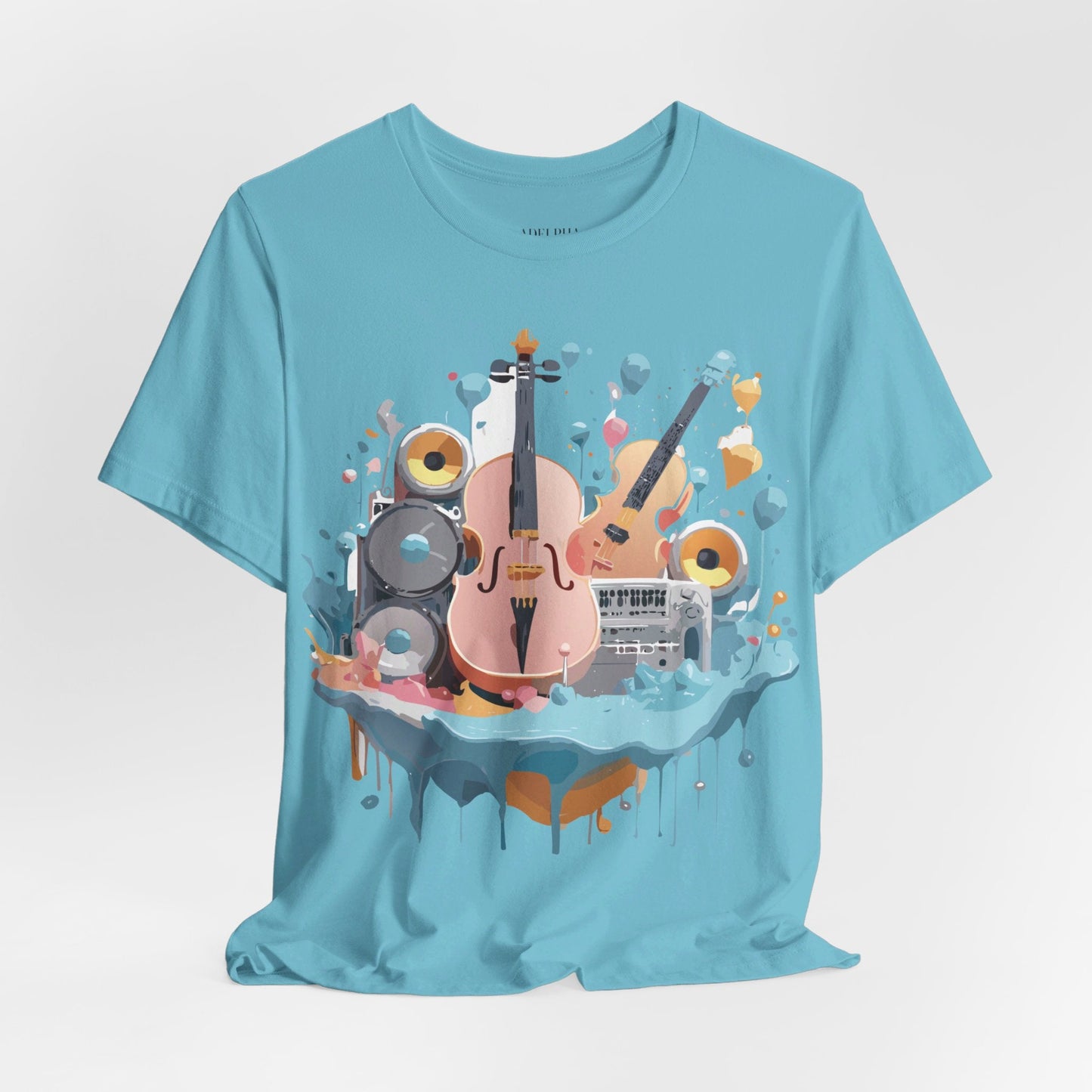 Adelpha Vintage Inspired Music Graphic T Shirt Unisex Jersey Short Sleeve Tee Artwork
