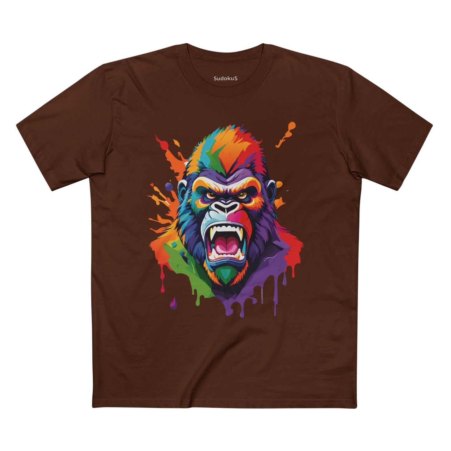 Gorilla Graphic Unisex 100 Cotton Staple Tee with Animal Design Artwork 8