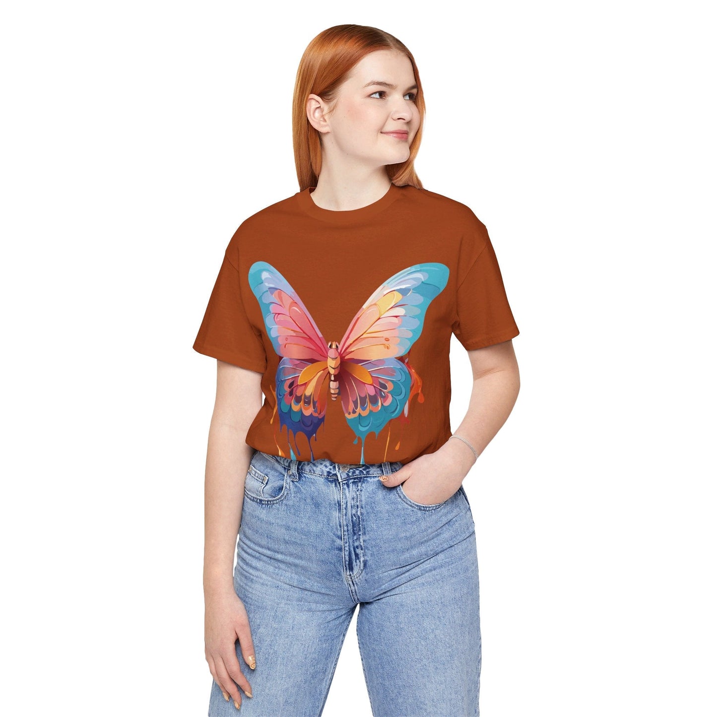 Butterfly Graphic Tee Adelpha Unisex Short Sleeve Design Tee