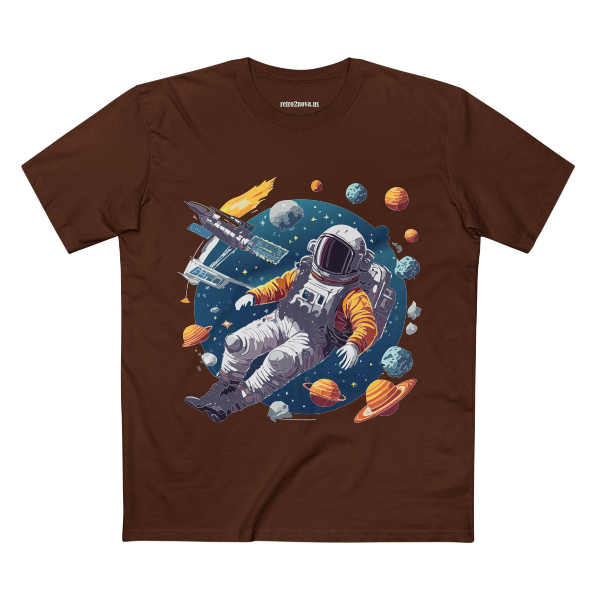 Cosmos Astronaut Graphic Tee Staple Unisex 100 Cotton Tee Shirt - CS-46