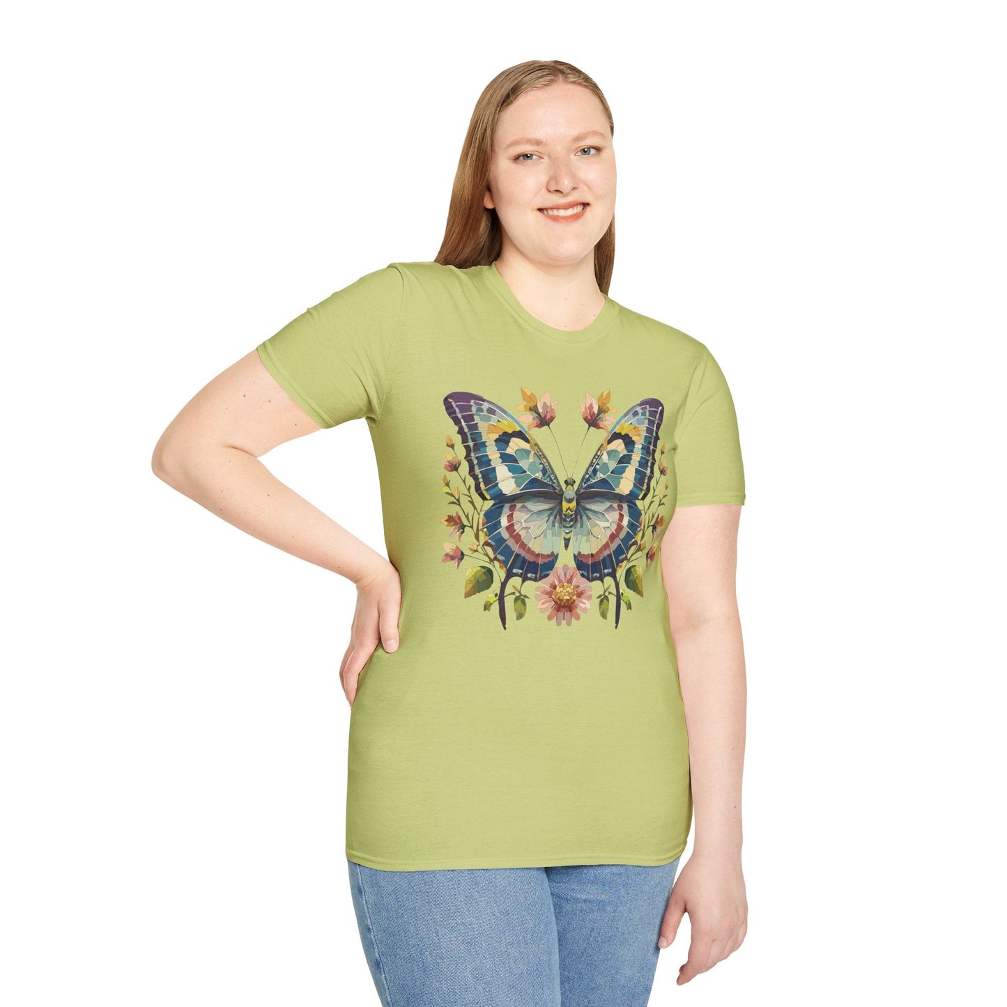 Butterfly Shirt Unisex T Shirt With Monarch Design Gildan Softstyle 64000 Ring Spun Cotton Tee