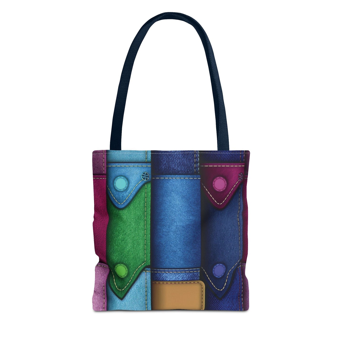 Denim Canvas Bag, Tote Bag Denim Printify