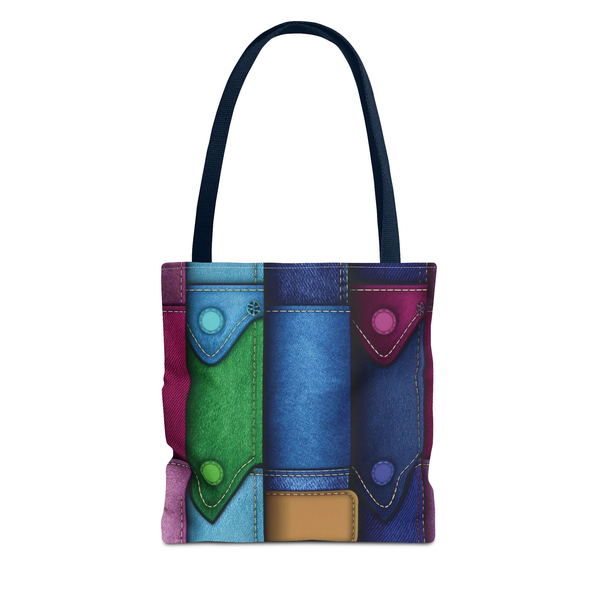 Denim Canvas Bag, Tote Bag Denim Printify