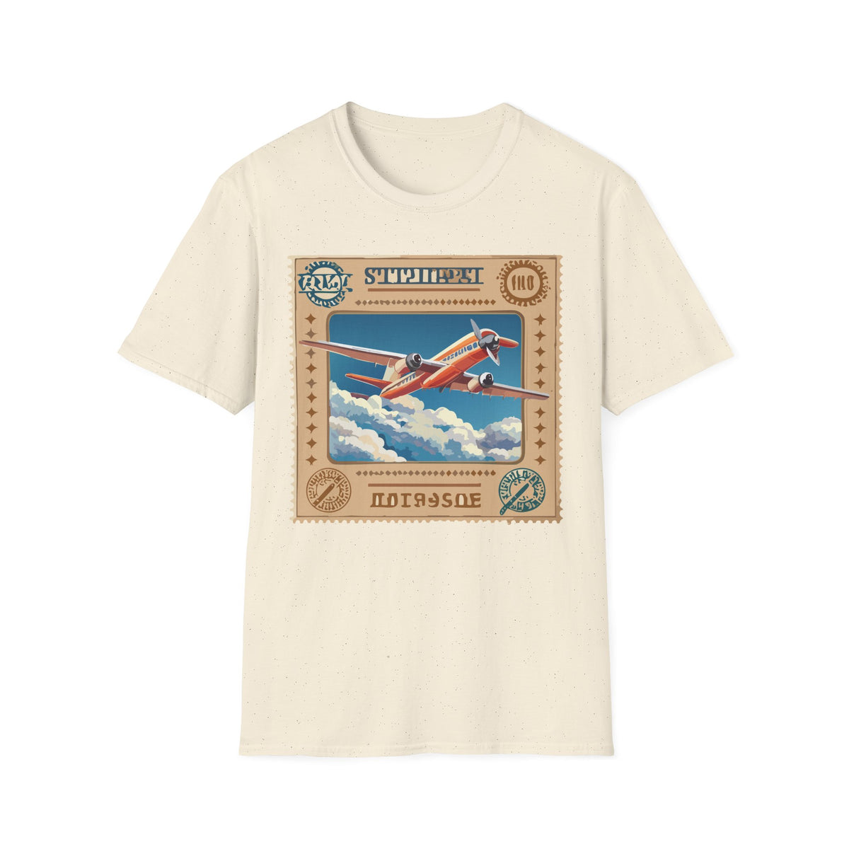 Vintage Airplane Poster T-Shirt | Retro Travel Plane Graphic